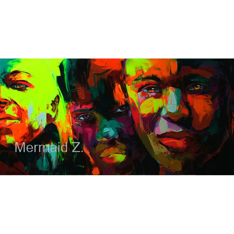 Hand painted Palette knife painting portrait Face Oil painting Impasto figure on canvas Francoise Nielly painting on canvas
Hand painted Palette knife painting portrait Face Oil painting Impasto figure on canvas Francoise Nielly painting on canvas