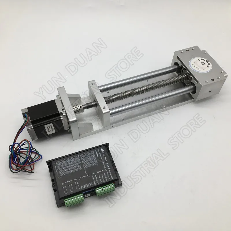600MM Stroke Sliding Table & NEMA23 Stepper Motor & Driver & Coupling Kits Linear Module Slide Linear Stage BallScrew Router CNC
600MM Stroke Sliding Table & NEMA23 Stepper Motor & Driver & Coupling Kits Linear Module Slide Linear Stage BallScrew Router CNC