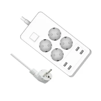 WiFi Smart Power Strip EU Plug Surge Protector 4 Socket with USB Port Remote Control Switch Compatible Alexa Google Assistant
WiFi Smart Power Strip EU Plug Surge Protector 4 Socket with USB Port Remote Control Switch Compatible Alexa Google Assistant