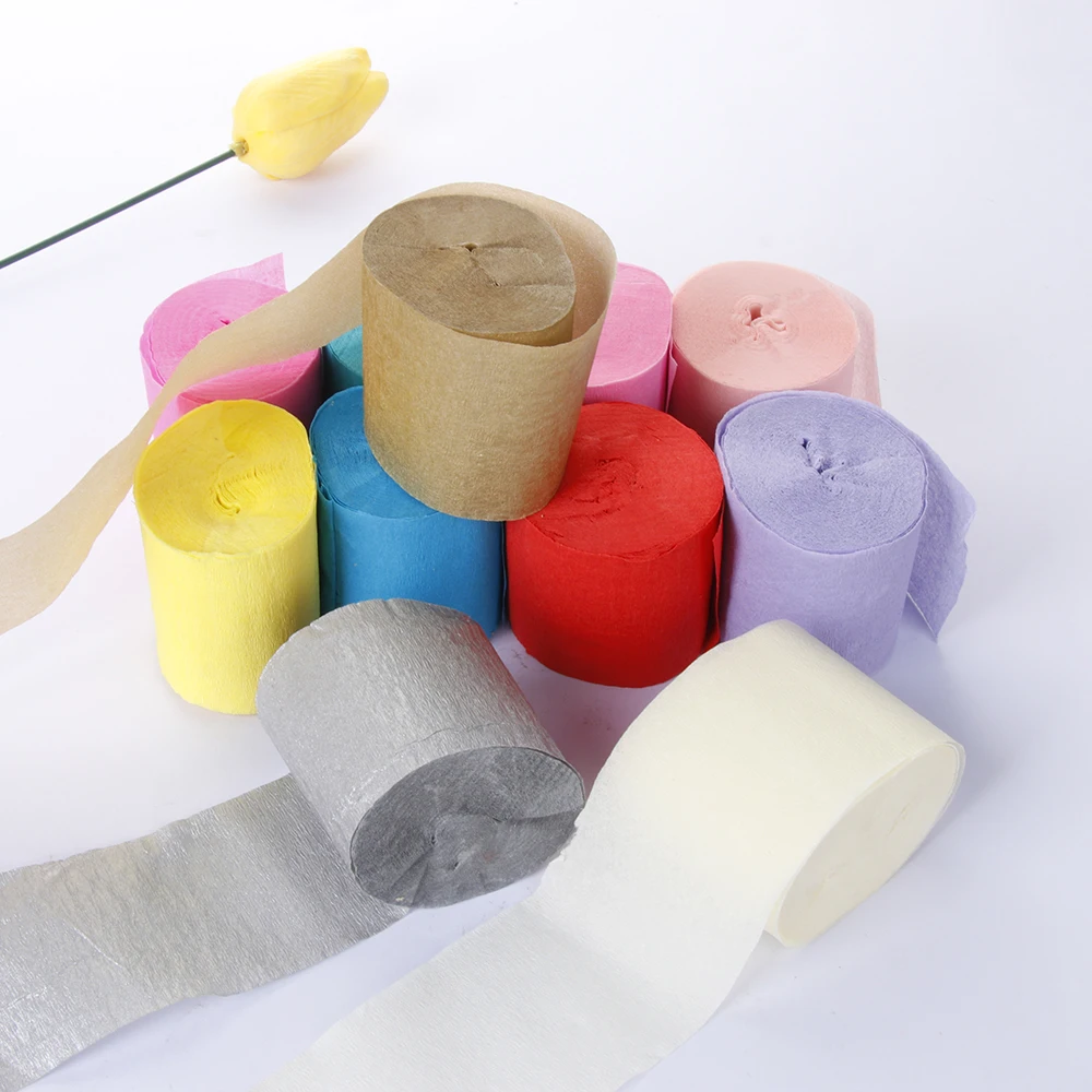 1Rolls Origami Crepe Paper DIY Wrinkled Paper Roll Wedding Party Decoration Handcraft Flower Making Wrapping Supplies
1Rolls Origami Crepe Paper DIY Wrinkled Paper Roll Wedding Party Decoration Handcraft Flower Making Wrapping Supplies