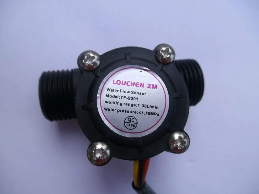 Water flow sensor flowmeter Hall flow sensor Water control 1-30L/min 2.0MPa YF-S201
Water flow sensor flowmeter Hall flow sensor Water control 1-30L/min 2.0MPa YF-S201