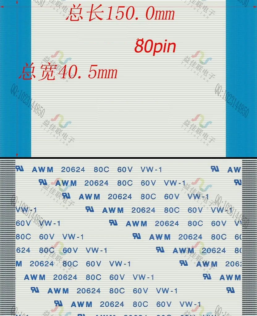 Гибкий плоский кабель WZSM AWM 20624 80C 60 в, Гибкий плоский кабель FFC FPC 0,5 мм 80 Pin 50 мм 100 мм 150 мм 200 мм 250 мм в прямом направлении
Гибкий плоский кабель WZSM AWM 20624 80C 60 в, Гибкий плоский кабель FFC FPC 0,5 мм 80 Pin 50 мм 100 мм 150 мм 200 мм 250 мм в прямом направлении