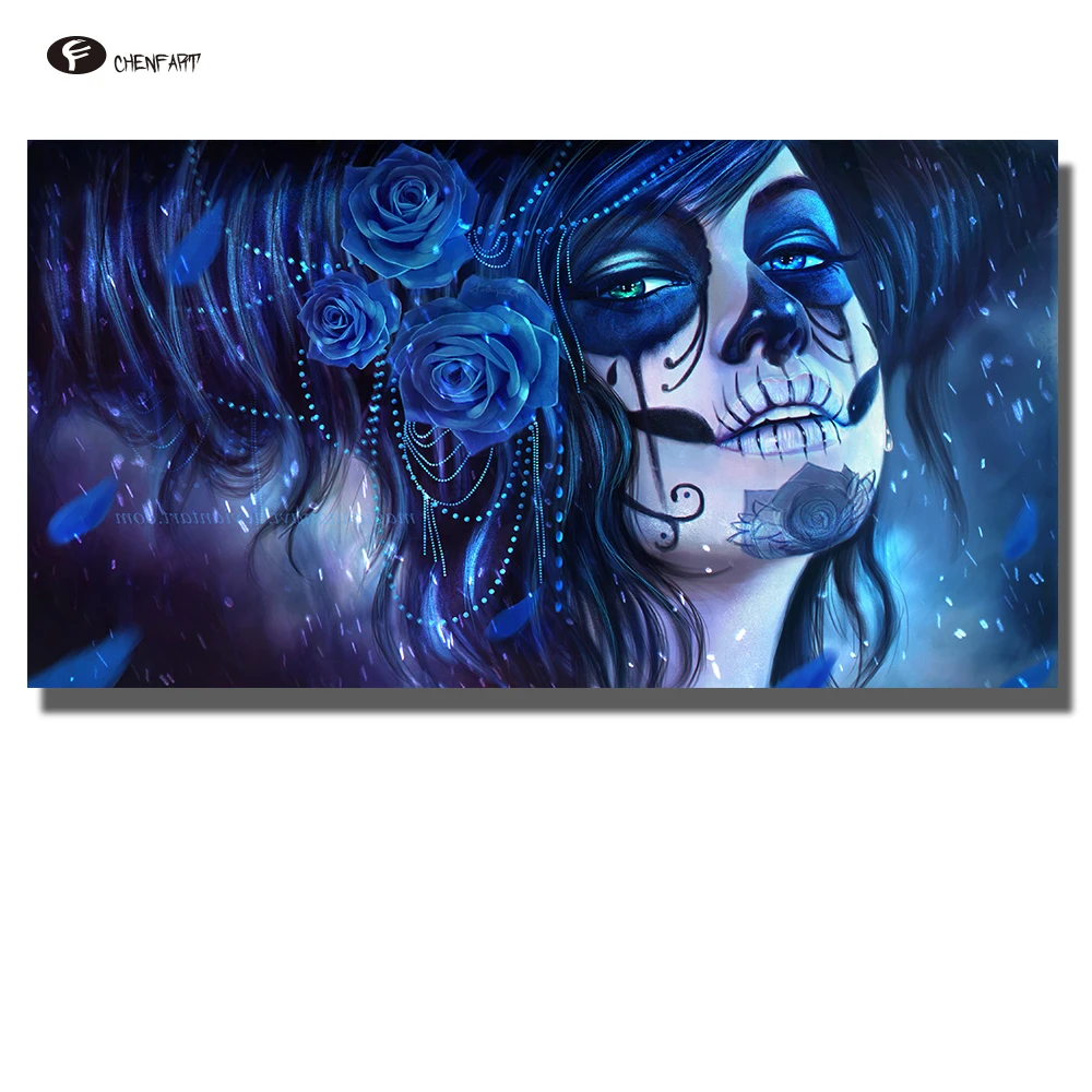 CHENFART Photo Pictures Day of the Dead Women Portrait Paintings on Canvas Wall Art Decor Pictures for Living Room unFramed
CHENFART Photo Pictures Day of the Dead Women Portrait Paintings on Canvas Wall Art Decor Pictures for Living Room unFramed