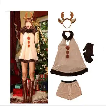 Halloween Cosplay Costumes Christmas Party Clothing Reindeer Role Playing The Nightclub Performances Under Uniform
Halloween Cosplay Costumes Christmas Party Clothing Reindeer Role Playing The Nightclub Performances Under Uniform