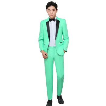 2020 spring leisure professional men's cultivate one's morality personality grass green suit fashion splice brought the suit
2020 spring leisure professional men's cultivate one's morality personality grass green suit fashion splice brought the suit