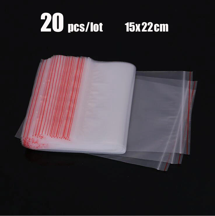 20 pcs/lot 15x22cm transparent travel gift packing bag plastic bag for necklace/jewelry/ food small ziplock clear self seal bags
20 pcs/lot 15x22cm transparent travel gift packing bag plastic bag for necklace/jewelry/ food small ziplock clear self seal bags