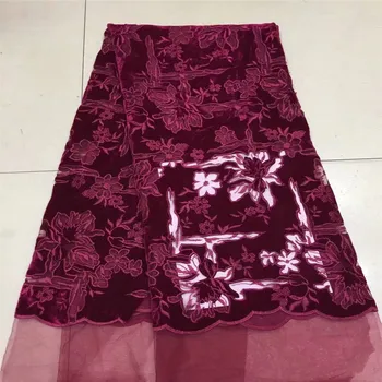 Wine Color African Lace Fabric 2018 Embroidered Nigerian Laces Fabric High Quality French Tulle Lace Fabric For Women H383-2
Wine Color African Lace Fabric 2018 Embroidered Nigerian Laces Fabric High Quality French Tulle Lace Fabric For Women H383-2