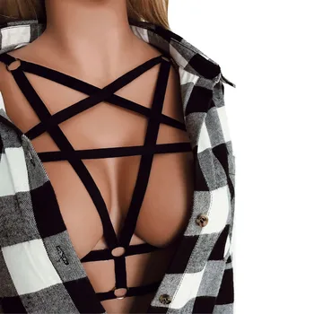 Feitong Sexy Goth Lingerie Elastic Alluring Women Harness Bra Elastic Cage Bra Strappy Hollow Out Bra Bustier 2019 #30
Feitong Sexy Goth Lingerie Elastic Alluring Women Harness Bra Elastic Cage Bra Strappy Hollow Out Bra Bustier 2019 #30