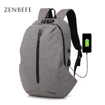 ZENBEFE New Arrival Men Backpacks With Password Lock School Bag For Teenager Travel Rucksack Fashion Backpack For 15 Inch Laptop 
ZENBEFE New Arrival Men Backpacks With Password Lock School Bag For Teenager Travel Rucksack Fashion Backpack For 15 Inch Laptop