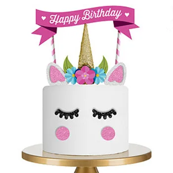 Handmade Pink Unicorn Party Cupcake Decoration Happy Birthday Party Flag Baby Children Party Decor Cake decorations
Handmade Pink Unicorn Party Cupcake Decoration Happy Birthday Party Flag Baby Children Party Decor Cake decorations