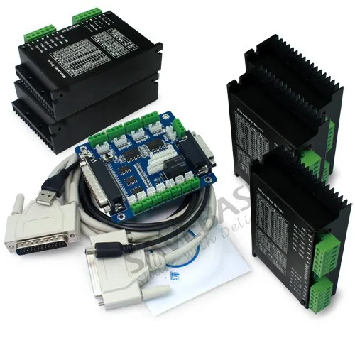 5x CNC M542 Stepper Driver Controller +5 Axis Breakout Board +Demo Mach3 + Cable
5x CNC M542 Stepper Driver Controller +5 Axis Breakout Board +Demo Mach3 + Cable