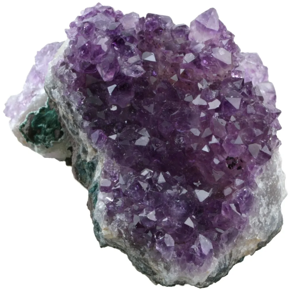 TUMBEELLUWA 1Pc Purple Crystal Quartz Geode Cluster Druzy Mineral Specimen Irregular Gem stone (200g-300g) | Украшения и