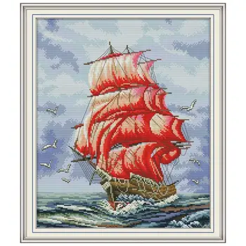 Sailboat DIY Handmade Needlework Counted 14CT Printed Cross Stitch Embroidery Kit Set Home Decoration
Sailboat DIY Handmade Needlework Counted 14CT Printed Cross Stitch Embroidery Kit Set Home Decoration