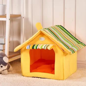 Cute removable cover house shape soft short plush Pets bed nest with mat Pet cage for Small or Medium Dogs Cats
Cute removable cover house shape soft short plush Pets bed nest with mat Pet cage for Small or Medium Dogs Cats