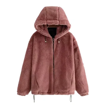 Loosen shaggy women Hooded faux fur coat streetwear Autumn winter warm plush teddy women's jacket plus size fleece jacket women
Loosen shaggy women Hooded faux fur coat streetwear Autumn winter warm plush teddy women's jacket plus size fleece jacket women