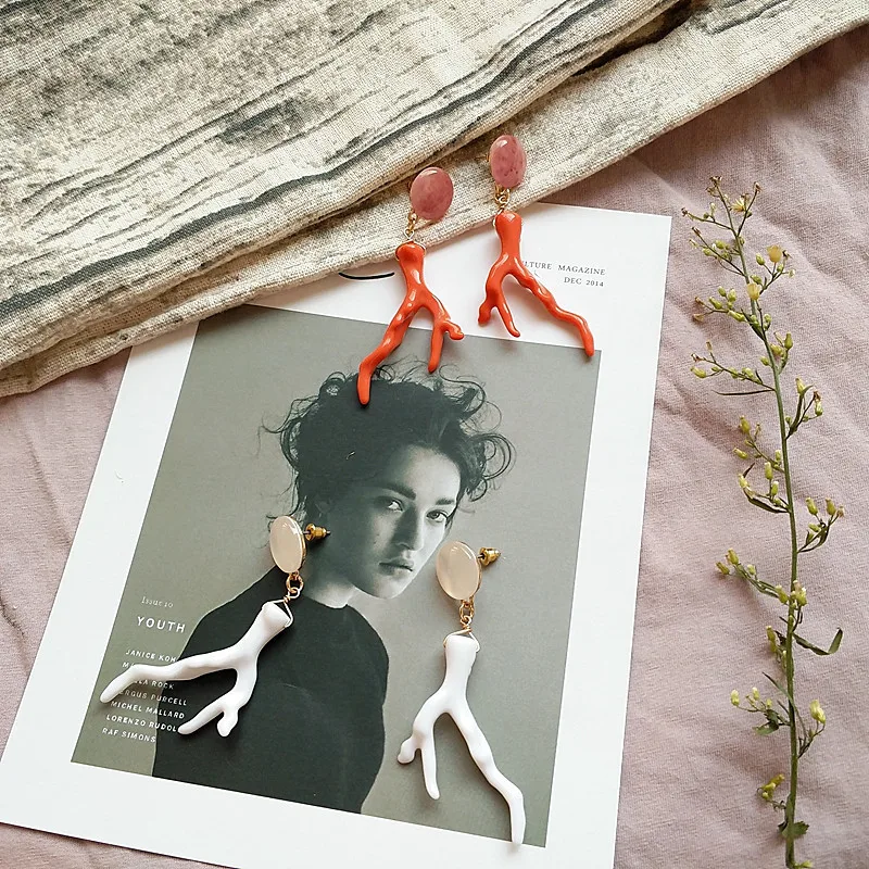 New Europe United States Japan Korea jewelry Coral Tree Branches Resin Earrings For Women Geometric Resin Dangle Drop Earrings
New Europe United States Japan Korea jewelry Coral Tree Branches Resin Earrings For Women Geometric Resin Dangle Drop Earrings