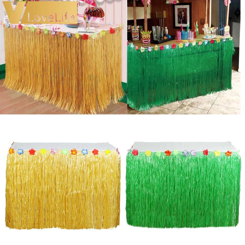 1PC 275x75cm Hawaiian Party Artificial Table Grass Skirt Tropical DIY Flowers Green Yellow Colors Party Wedding Decor Supplies
1PC 275x75cm Hawaiian Party Artificial Table Grass Skirt Tropical DIY Flowers Green Yellow Colors Party Wedding Decor Supplies