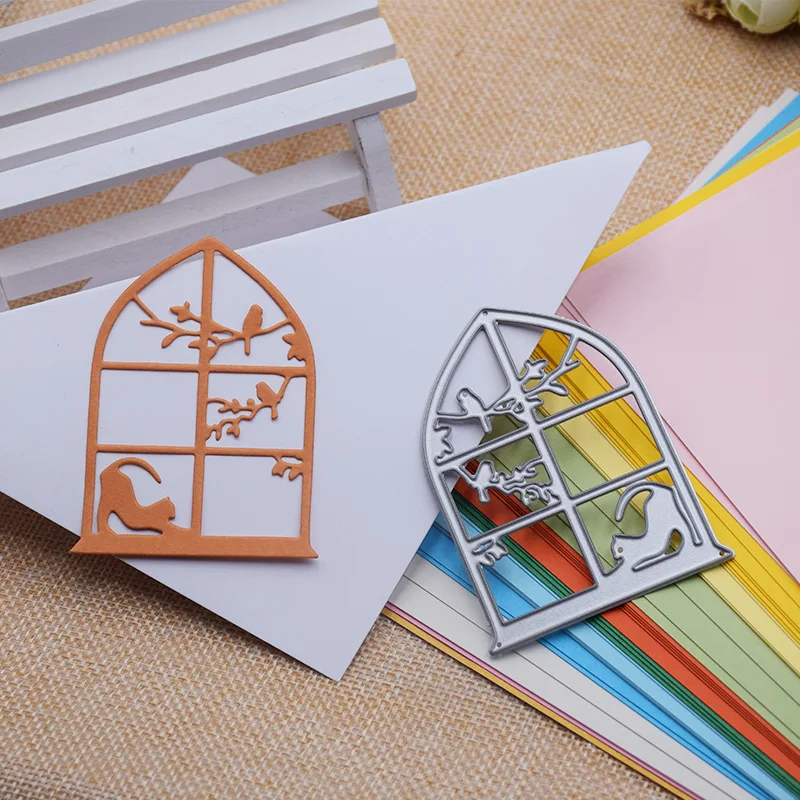Window Door Cat Bird DIY Die Cutting Template Metal Steel Cutting Dies Stencils Scrapbooking Decorative Embossing Suit Card Gift
Window Door Cat Bird DIY Die Cutting Template Metal Steel Cutting Dies Stencils Scrapbooking Decorative Embossing Suit Card Gift