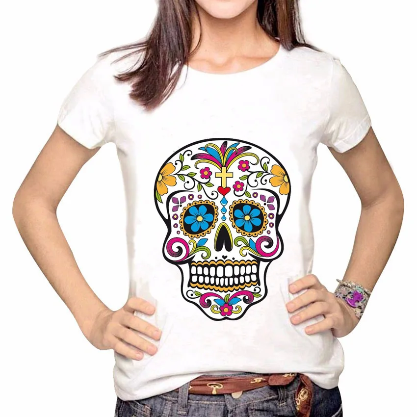 2019 Summer New Women Harajuku Skull Printing O-Neck Short Sleeve T Shirt Loose Rose Print Female Tee Shirt Tops
2019 Summer New Women Harajuku Skull Printing O-Neck Short Sleeve T Shirt Loose Rose Print Female Tee Shirt Tops