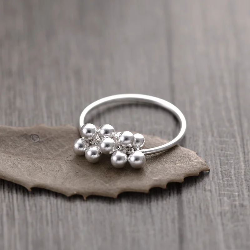 Korean 925 Sterling Silver Ring Small Ball Pile Cluster Simple Closed Ring Exquisite Geometric Ring Girl Gift Women Ring Jewelry
Korean 925 Sterling Silver Ring Small Ball Pile Cluster Simple Closed Ring Exquisite Geometric Ring Girl Gift Women Ring Jewelry