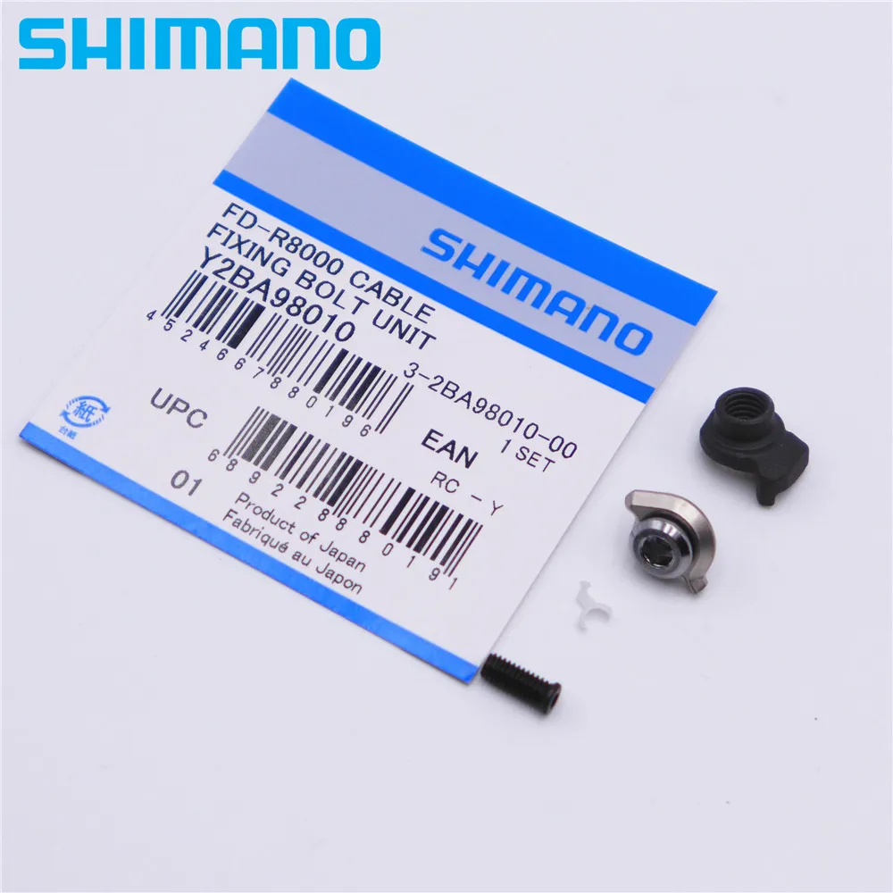 SHIMANO Y2BA98010 Ultegra R8000 Front Derailleur Cable Fixing Bolt Unit & Cable Adjust Bolt Unit FD-R8000
SHIMANO Y2BA98010 Ultegra R8000 Front Derailleur Cable Fixing Bolt Unit & Cable Adjust Bolt Unit FD-R8000