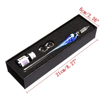 Crystal Glass Pens Flower Pattern Fountain Pen Gift Set Transparent Color Ink Color Test Water Sign Maker Gift Box School Office
Crystal Glass Pens Flower Pattern Fountain Pen Gift Set Transparent Color Ink Color Test Water Sign Maker Gift Box School Office