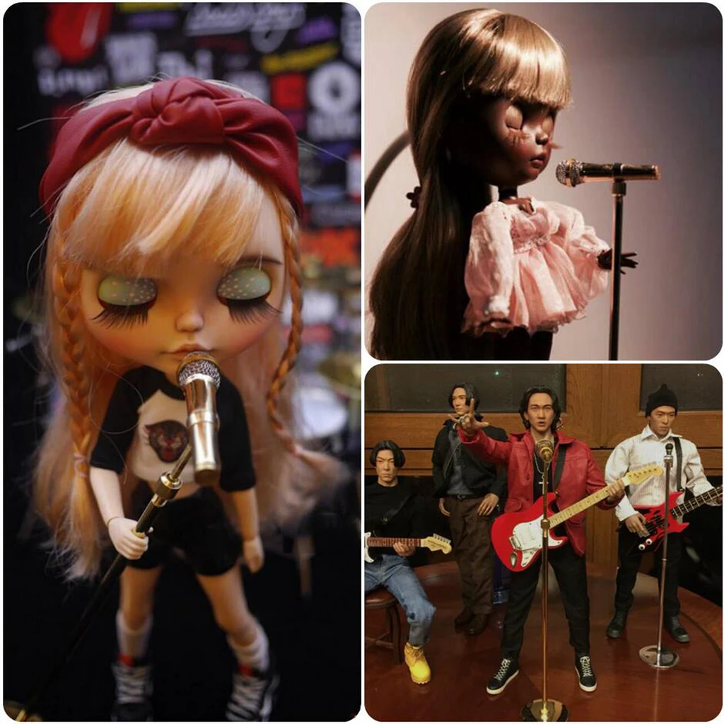 1/6 Copper Adjustable Microphone Model with Stand Musical Instrument Decor for Action Figures 12inch Dolls Accessory Gold
1/6 Copper Adjustable Microphone Model with Stand Musical Instrument Decor for Action Figures 12inch Dolls Accessory Gold