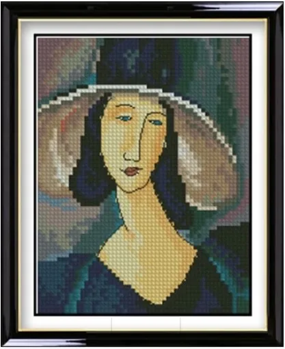 Gold Collection Beautiful Counted Cross Stitch Kit Portrait of Woman in Hat Lady Girl rto
Gold Collection Beautiful Counted Cross Stitch Kit Portrait of Woman in Hat Lady Girl rto