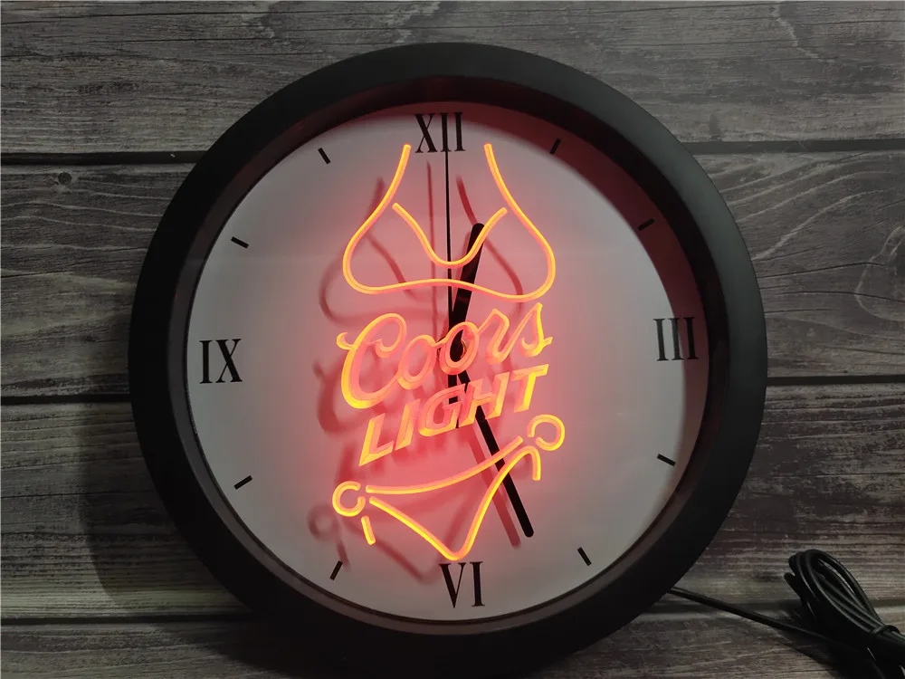 0E119 Coors Light Beer Bikini Bar Pub APP RGB 5050 LED Neon Light Signs Wall Clock
0E119 Coors Light Beer Bikini Bar Pub APP RGB 5050 LED Neon Light Signs Wall Clock