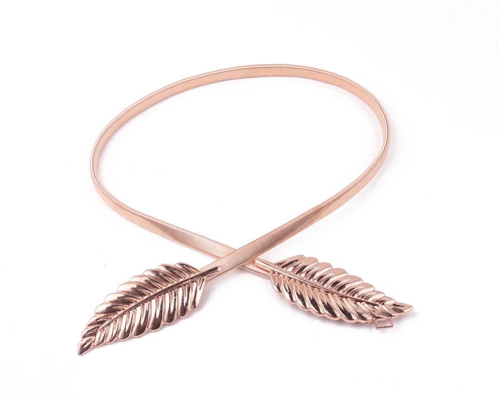 Leaf shape Wedding designer Elastic belts women girl Stretch Skinny Waist Belt Cummerbunds metal female belt
Leaf shape Wedding designer Elastic belts women girl Stretch Skinny Waist Belt Cummerbunds metal female belt