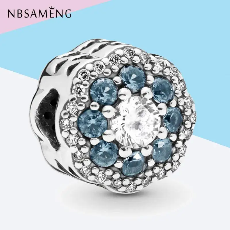 Authentic 100% 925 Sterling Silver Charms Bead Blue Sparkle Flower Crystal Charm Charm Fit Pandora Bracelets Women Diy Jewelry
Authentic 100% 925 Sterling Silver Charms Bead Blue Sparkle Flower Crystal Charm Charm Fit Pandora Bracelets Women Diy Jewelry