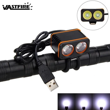Super Strong 6000LM Front USB Bicycle Light 2X XM-L T6 LED Bike 3 Modes Head Lamp USB Rechargeable Headlamp
Super Strong 6000LM Front USB Bicycle Light 2X XM-L T6 LED Bike 3 Modes Head Lamp USB Rechargeable Headlamp