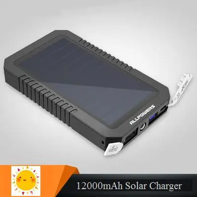 12000mah Fast Solar charger Sunpower High efficiency Solar panel Dual USB output Charging for Iphone Xiaomi etc 99% cell phone
12000mah Fast Solar charger Sunpower High efficiency Solar panel Dual USB output Charging for Iphone Xiaomi etc 99% cell phone