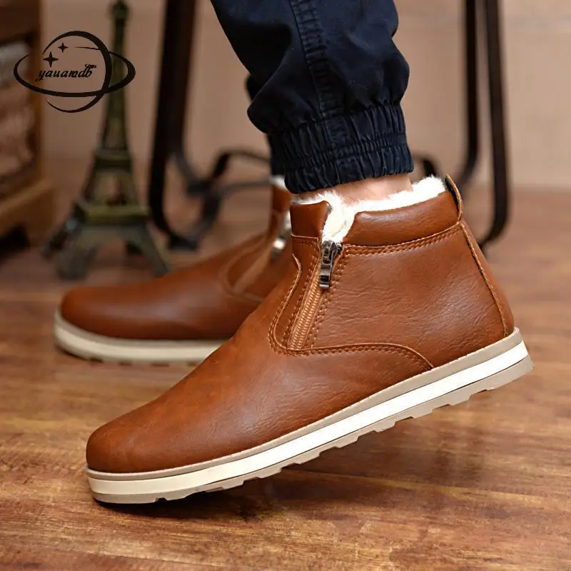 YAUAMDB mens boots male 39-44 winter ankle flat snow boots zipper high top solid man round toe add wool antiskid shoes ly40
YAUAMDB mens boots male 39-44 winter ankle flat snow boots zipper high top solid man round toe add wool antiskid shoes ly40