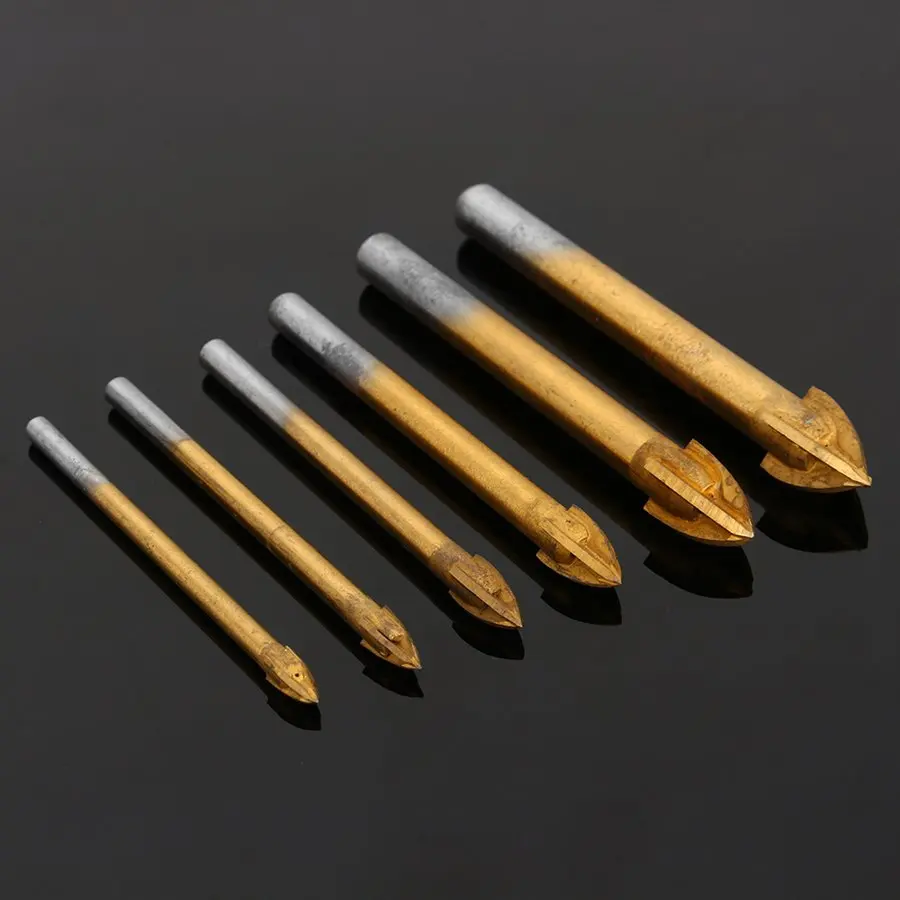 Tungsten Carbide Glass Drill Bit Set Alloy Carbide Point with 4 Cutting Edges Tile & Glass Cross Spear Head Drill Bits new
Tungsten Carbide Glass Drill Bit Set Alloy Carbide Point with 4 Cutting Edges Tile & Glass Cross Spear Head Drill Bits new