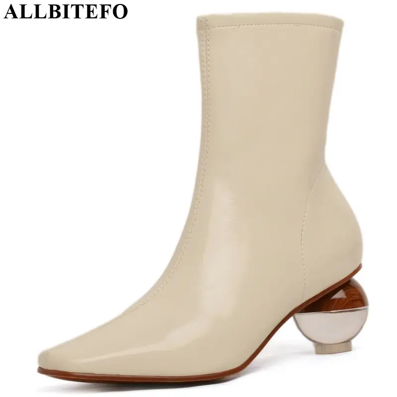 ALLBITEFO crystal heel genuine leather thick heel ankle boots high quality martin boots office women boots winter snow shoes
ALLBITEFO crystal heel genuine leather thick heel ankle boots high quality martin boots office women boots winter snow shoes