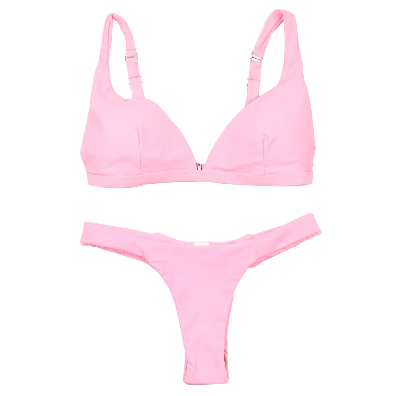 TRYNNA Biquini 2018 Pink Black Dew Back Sexy Solid Color Bikini Swimwear Women Two-piece Two Piece Sexy Thong Swimsuit Thong
TRYNNA Biquini 2018 Pink Black Dew Back Sexy Solid Color Bikini Swimwear Women Two-piece Two Piece Sexy Thong Swimsuit Thong