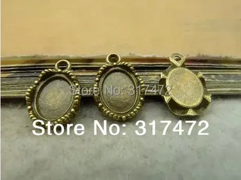 

Free shipping!!! The ancient bronze pendant Blanks16 * 8 mm DIY jewelry accessories restoring ancient ways pendant base