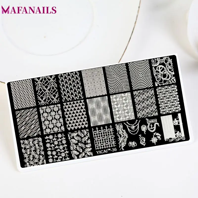 1 Pc Rectangle Stamping Plate Geometry Triangle/ Fish Bone/ Boat French Tip Design Manicure Nail Template DIY Nail Stencils 36#
1 Pc Rectangle Stamping Plate Geometry Triangle/ Fish Bone/ Boat French Tip Design Manicure Nail Template DIY Nail Stencils 36#