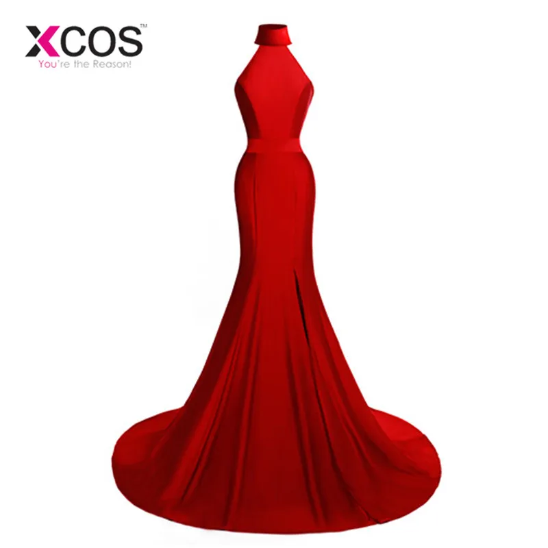 XCOS Real Photo Sexy Women Burgundy Mermaid Slit Red Purple Prom Dresses Long 2018 Formal Evening Gowns vestidos largos
XCOS Real Photo Sexy Women Burgundy Mermaid Slit Red Purple Prom Dresses Long 2018 Formal Evening Gowns vestidos largos
