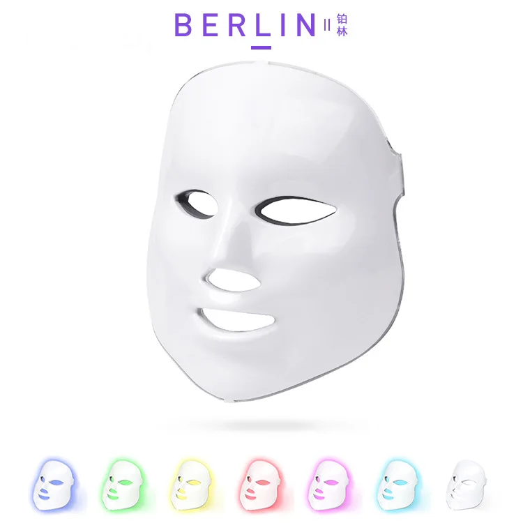 YuBeauty 7 Color LED Mask Photon Rejuvenation Facial Care Beauty Machine Acne Therapy Anti-Wrinkle HouseHold