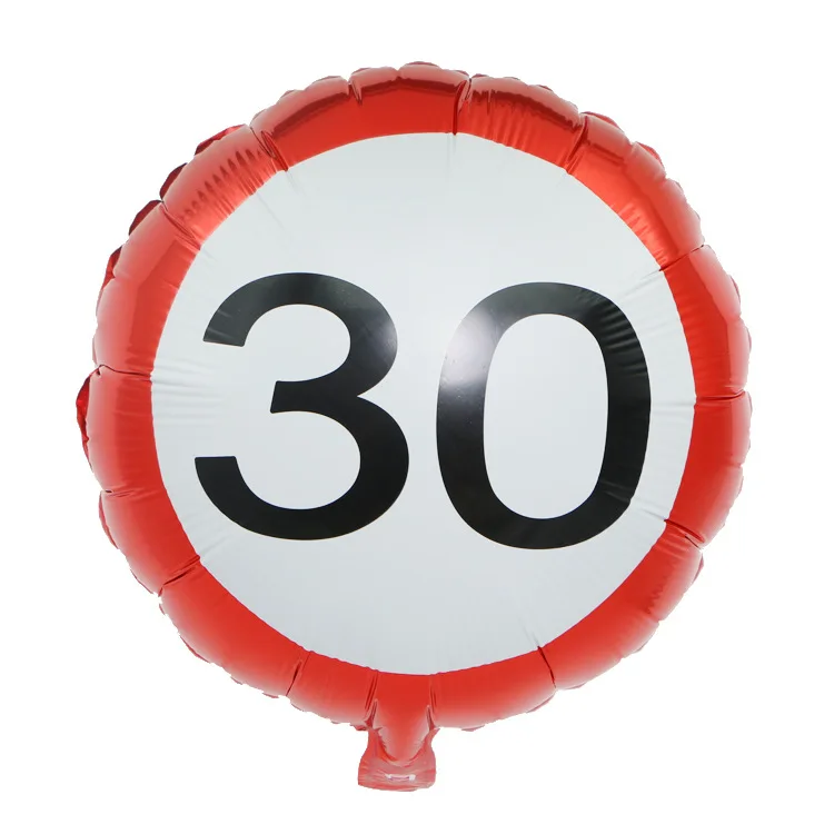 Traffic signs White Red Color 18/30/40/50/60 Number Foil Balloons Digit Balloons Decorations Birthday Party Supply 1pc
Traffic signs White Red Color 18/30/40/50/60 Number Foil Balloons Digit Balloons Decorations Birthday Party Supply 1pc