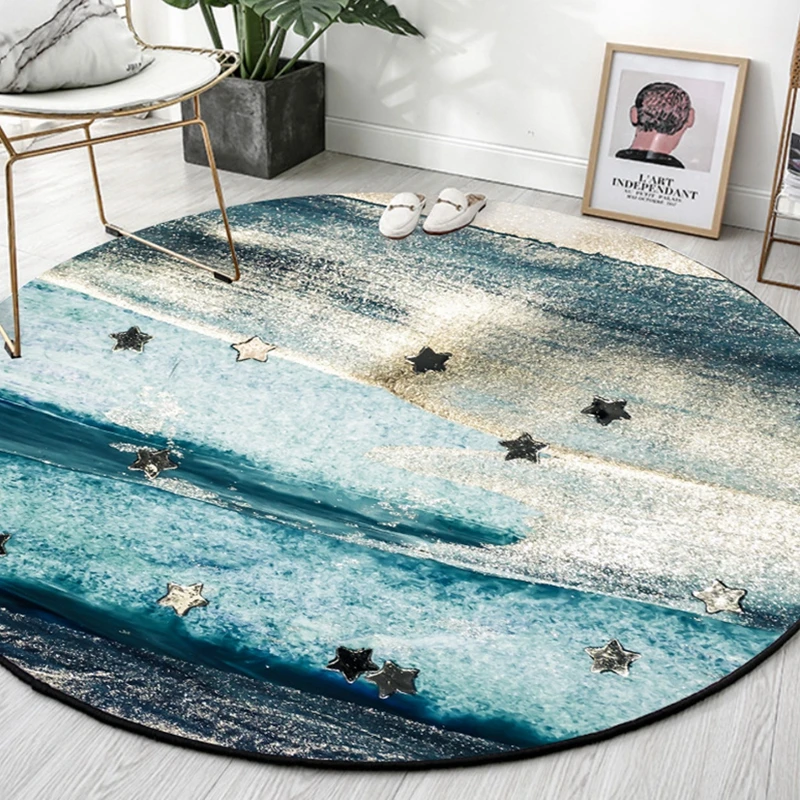 Modern Abstract Living Room Round Area Rugs Tapete Quicksand Pattern Carpets Kids Room Play Tent Decor Chair Anti-Slip Floor Mat
Modern Abstract Living Room Round Area Rugs Tapete Quicksand Pattern Carpets Kids Room Play Tent Decor Chair Anti-Slip Floor Mat