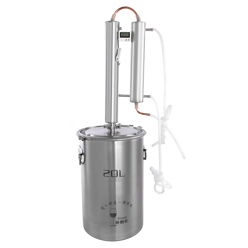 2018 New Arrival Stainless Steel Water Alcohol Distiller Copper Tube Brewer for Vodka Whisky Brandy Bar Set 20L/35L
2018 New Arrival Stainless Steel Water Alcohol Distiller Copper Tube Brewer for Vodka Whisky Brandy Bar Set 20L/35L