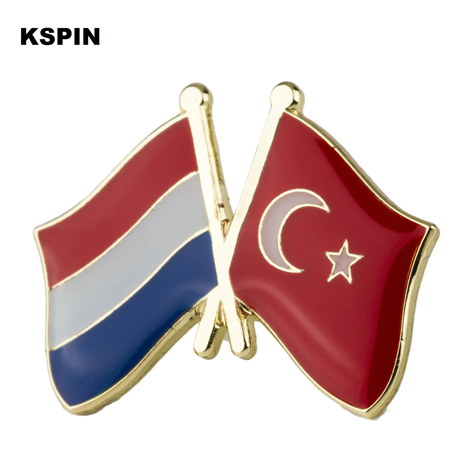 Netherlands Turkey Friendship Flag Lapel Pins Badges On A Pin Brooch Jewelry Rozetten Papier XY0344
Netherlands Turkey Friendship Flag Lapel Pins Badges On A Pin Brooch Jewelry Rozetten Papier XY0344