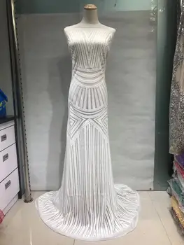 White Nigerian Lace Fabric for Wedding French Lace / High Quality African Laces Fabric Net 2019 Tulle with Sequin
White Nigerian Lace Fabric for Wedding French Lace / High Quality African Laces Fabric Net 2019 Tulle with Sequin