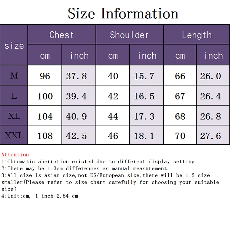 Eminem Size Chart