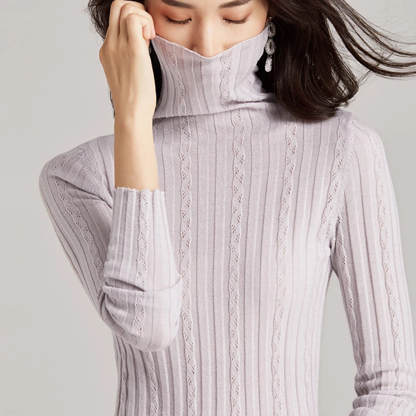 100% Wool Sweaters and Pullovers for Women Turtleneck and Long Sleeve Slim Spring Autumn Winter Female Brand Jumpers
100% Wool Sweaters and Pullovers for Women Turtleneck and Long Sleeve Slim Spring Autumn Winter Female Brand Jumpers