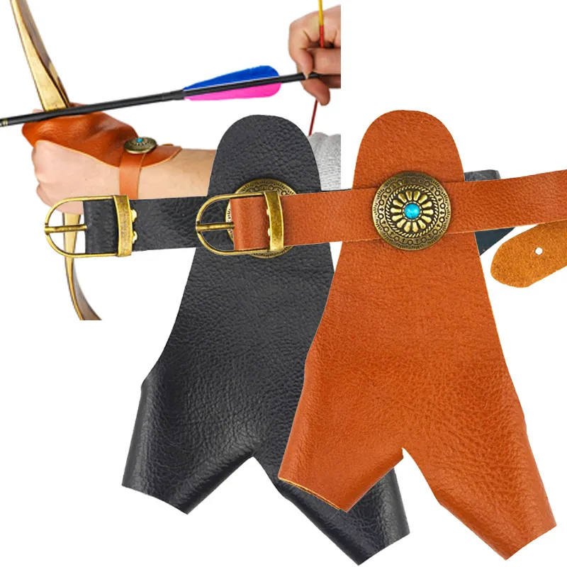 Archery Hand Made Cowhide Glove Bow and Arrow Traditional Bow Finger tab Hand Guard Equipment Practice Arm Protector 2 colors
Archery Hand Made Cowhide Glove Bow and Arrow Traditional Bow Finger tab Hand Guard Equipment Practice Arm Protector 2 colors