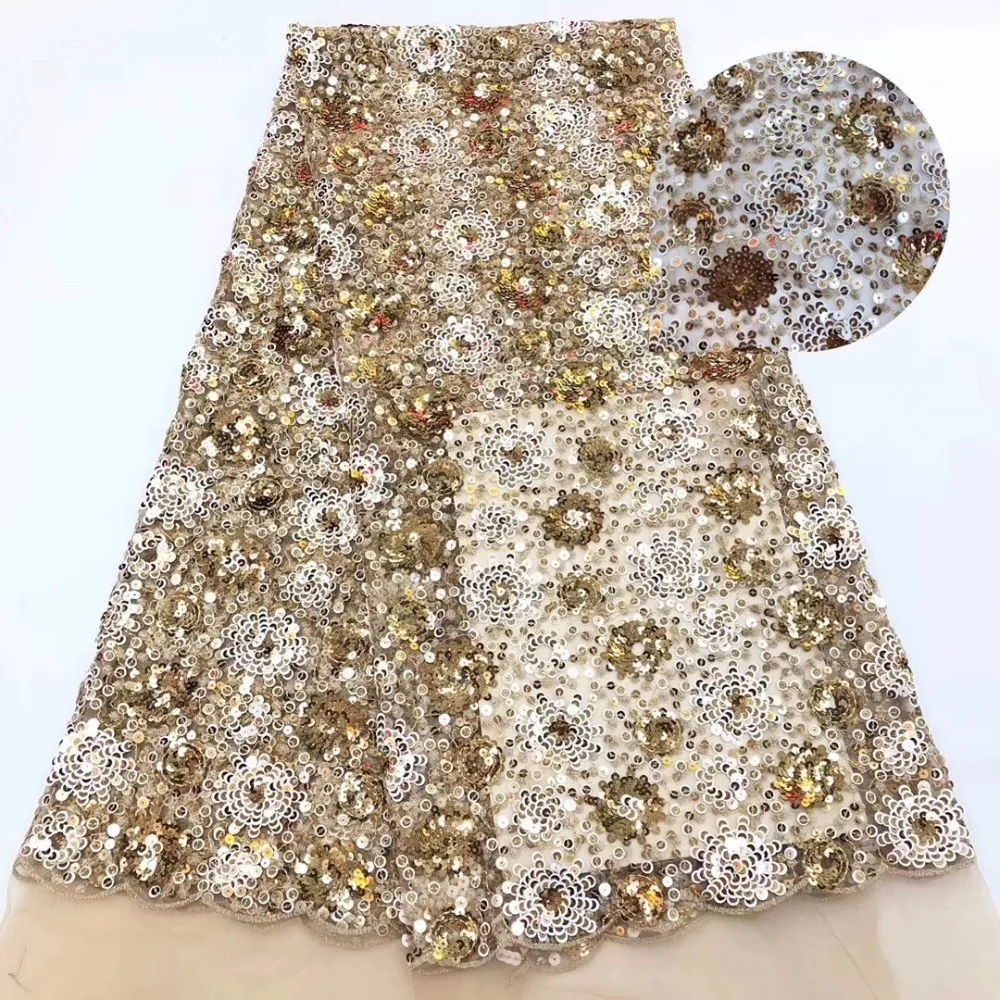 High Quality African Embroidery Lace Fabric French Mesh Laces with Sequins Tulle Sequence Lace for Dress
High Quality African Embroidery Lace Fabric French Mesh Laces with Sequins Tulle Sequence Lace for Dress